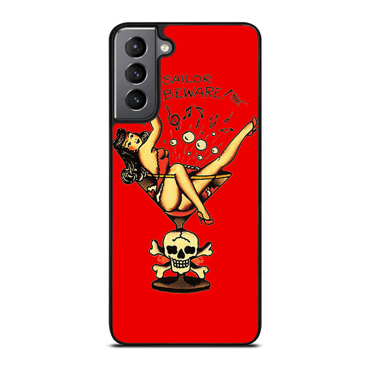 SAILOR JERRY BEWARE Samsung Galaxy S21 Plus 5G Case Cover