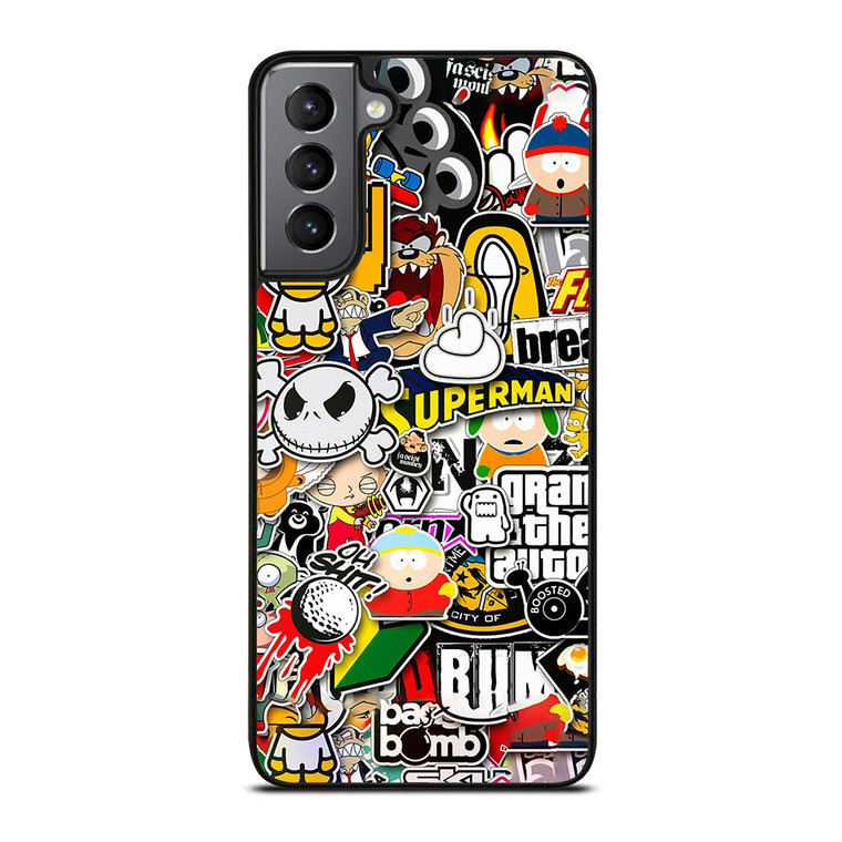 Sticker Bomb Collage Samsung Galaxy S21 Plus 5G Case Cover