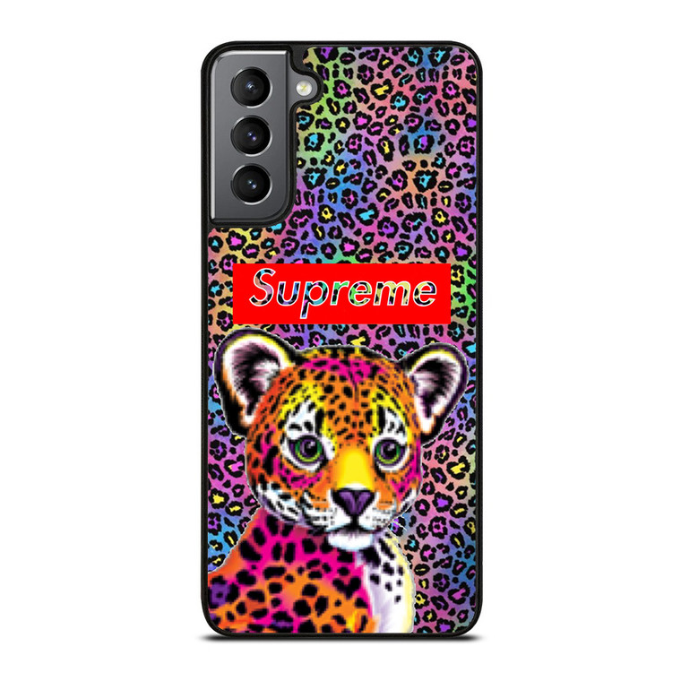 SUPREME LISA FRANK LEOPARD Samsung Galaxy S21 Plus 5G Case Cover