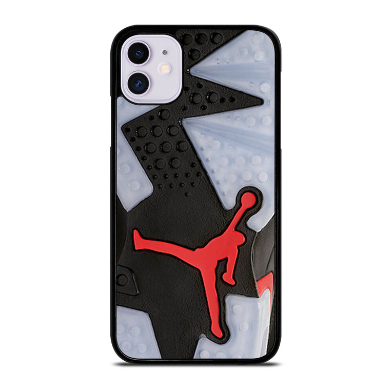 Air Jordan Black Red Sole iPhone 11 Case Cover