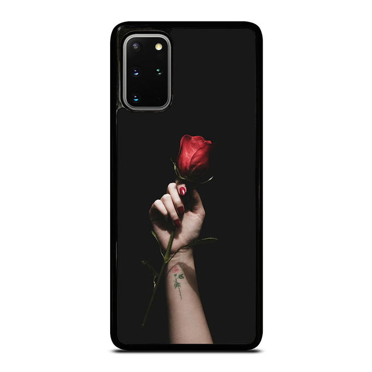 Red Rose Flower Hand Samsung Galaxy S20 Plus 5G Case Cover