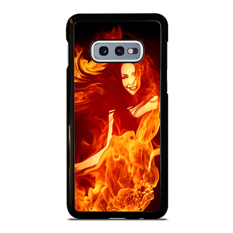 Woman In Fire Samsung Galaxy S10e Case Cover