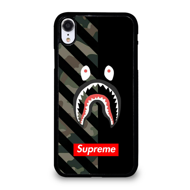 CAMO BAPE SHARK SUPR iPhone XR Case Cover