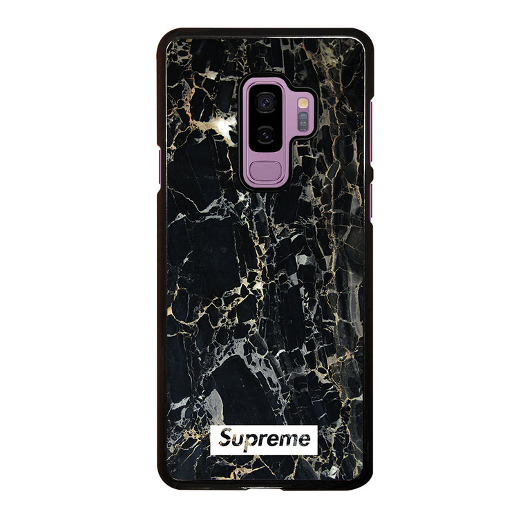 SUPREME BLACK MARBLE Samsung Galaxy S9 Plus Case Cover