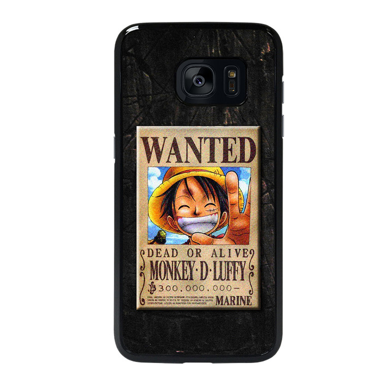 One Piece Luffy Wanted Samsung Galaxy S7 Edge Case Cover