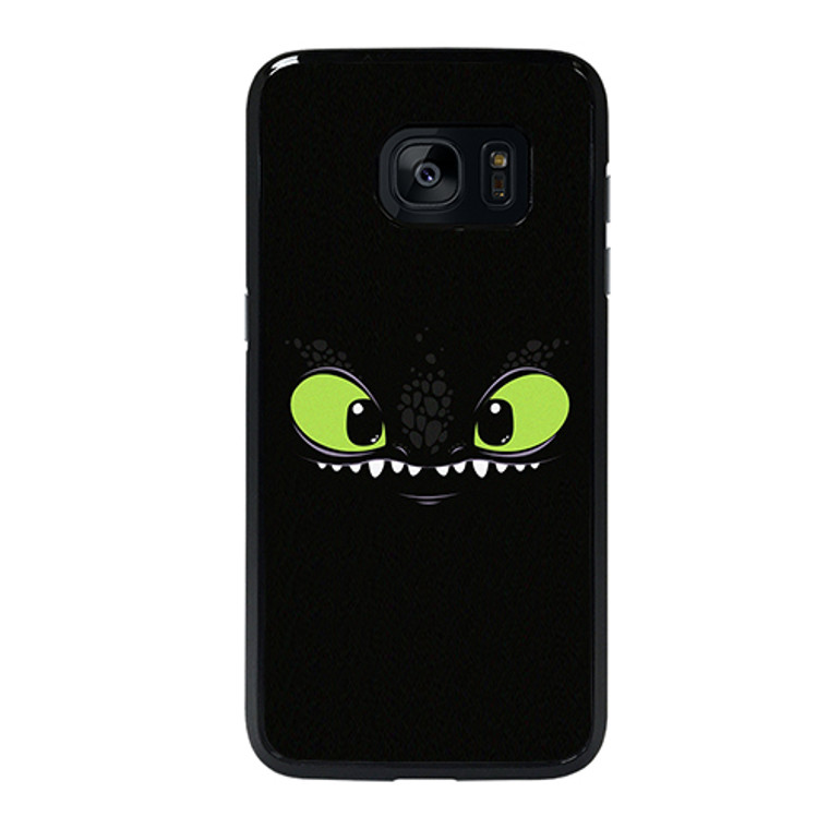 Toothless Dragon Dark Smile Samsung Galaxy S7 Edge Case Cover