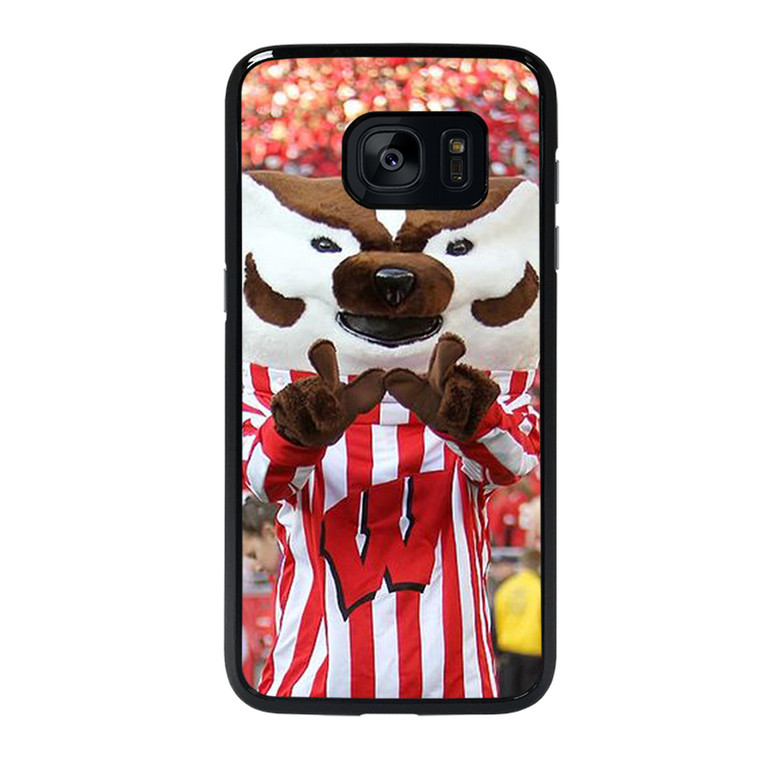 Wisconsin Mascot Image Samsung Galaxy S7 Edge Case Cover