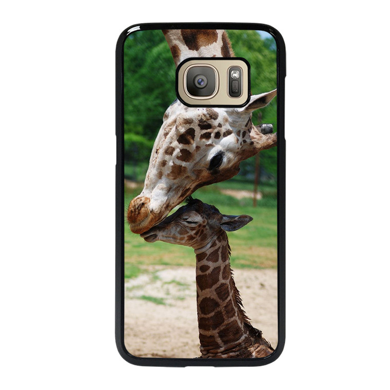 MOM & BABY GIRAFFE Samsung Galaxy S7 Case Cover