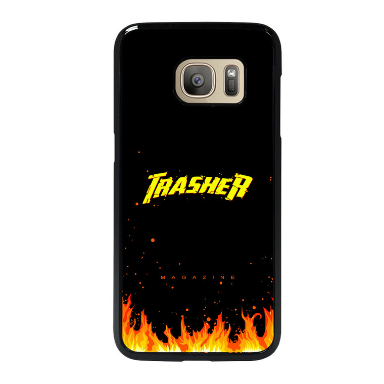 Trasher Smoldering Font Samsung Galaxy S7 Case Cover