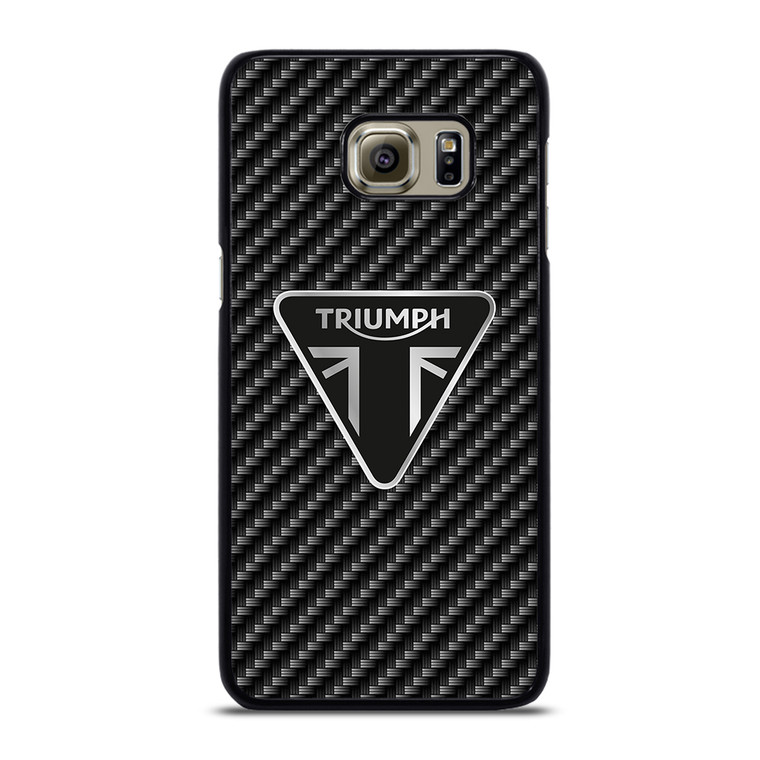 Triumph Motorcycle Carbon Logo Samsung Galaxy S6 Edge Plus Case Cover