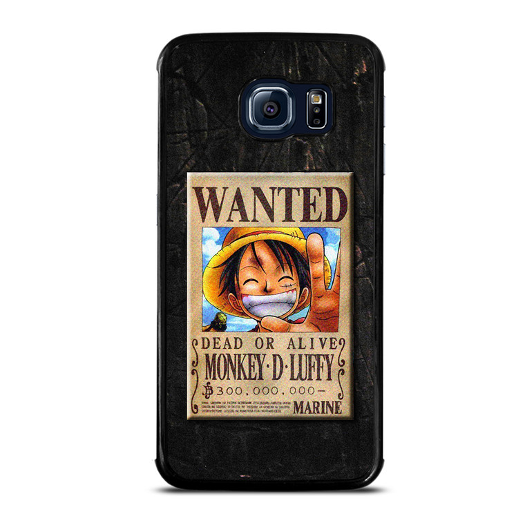 One Piece Luffy Wanted Samsung Galaxy S6 Edge Case Cover