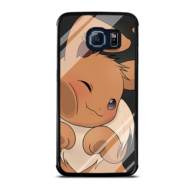 Pokemon Eevee Cute Face Samsung Galaxy S6 Edge Case Cover