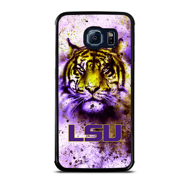 Tigers LSU Logo Wallpaper Samsung Galaxy S6 Edge Case Cover
