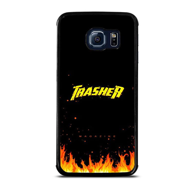 Trasher Smoldering Font Samsung Galaxy S6 Edge Case Cover