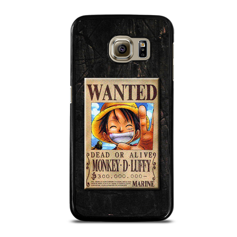 One Piece Luffy Wanted Samsung Galaxy S6 Case Cover