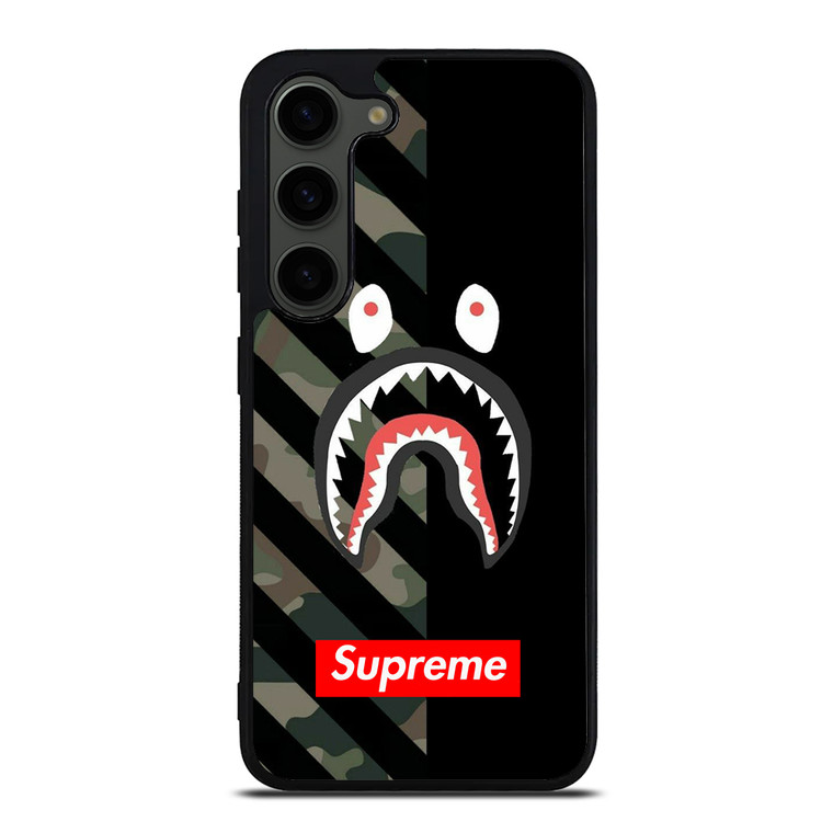 CAMO BAPE SHARK SUPR Samsung Galaxy S23 Plus Case Cover