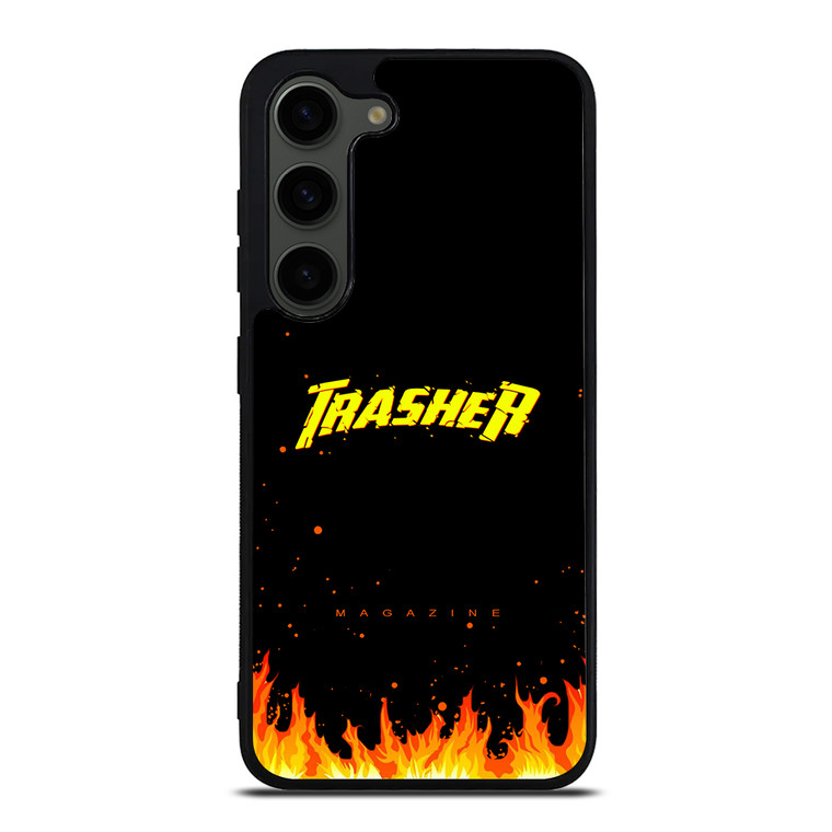 Trasher Smoldering Font Samsung Galaxy S23 Plus Case Cover