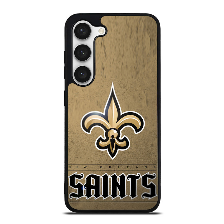 NEW ORLEANS SAINTS LOGO AND BACKGROUND Samsung Galaxy S23 Case Cover