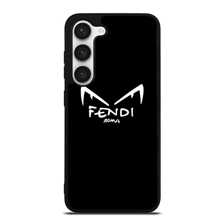 WHITE FENDI ROMA EYES Samsung Galaxy S23 Case Cover