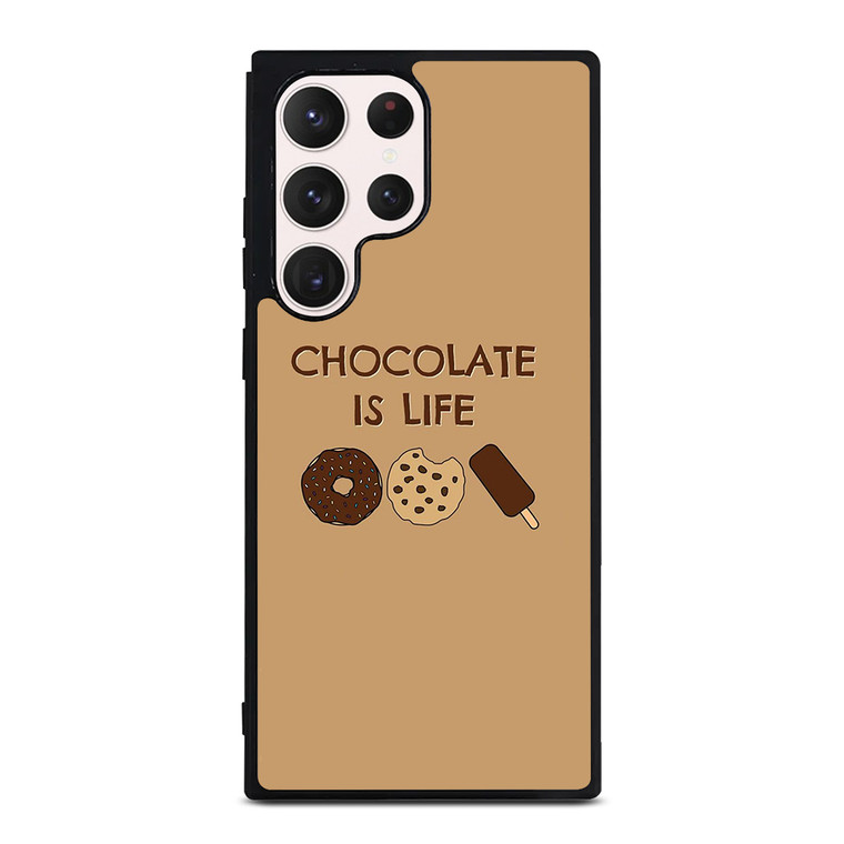 Chocolate Is Life Image Samsung Galaxy S23 Ultra Case Cover
