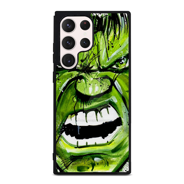 Hulk Comic Face Samsung Galaxy S23 Ultra Case Cover