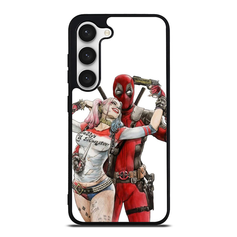 Iconic Deadpool & Harley Quinn Samsung Galaxy S23 Case Cover