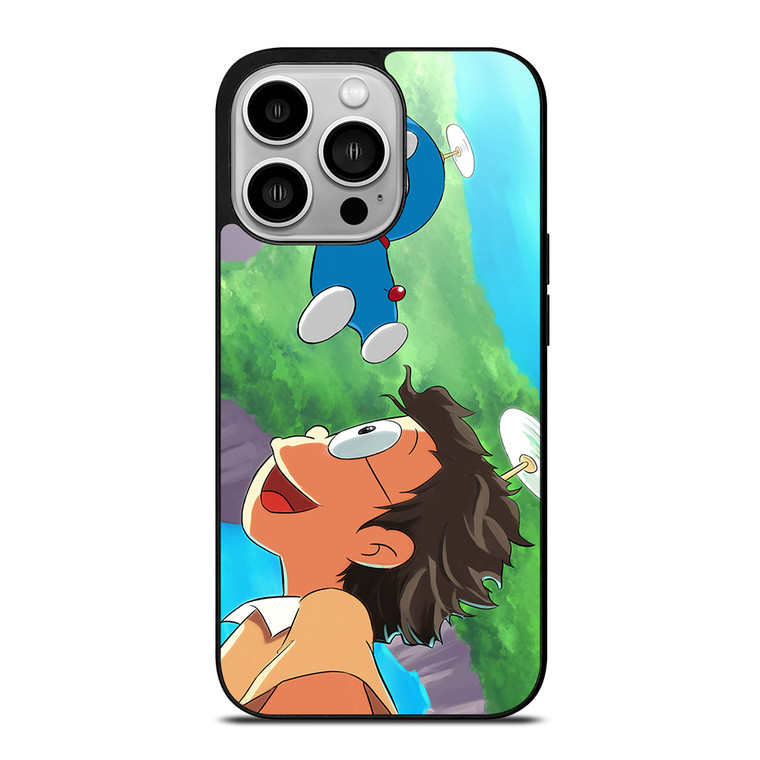 DORAEMON AND NOBITA FLY iPhone 14 Pro Case Cover