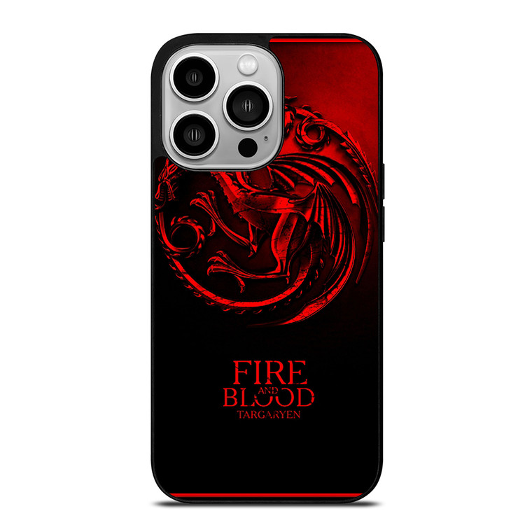 FIRE ANG BLOOD TARGARYEN iPhone 14 Pro Case Cover