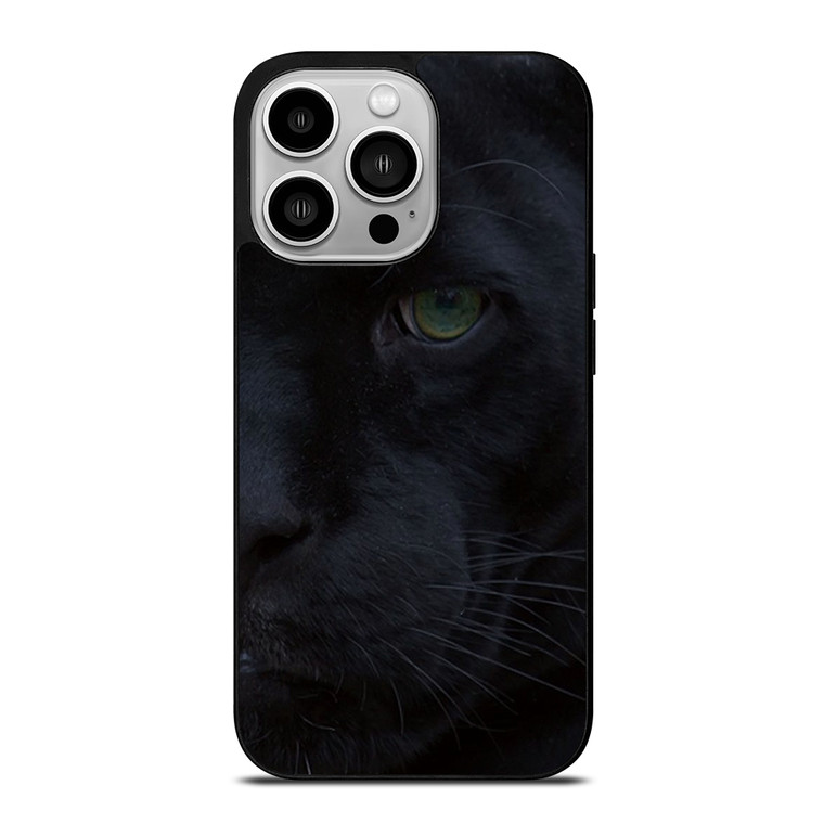 HALF FACE BLACK PANTHER iPhone 14 Pro Case Cover