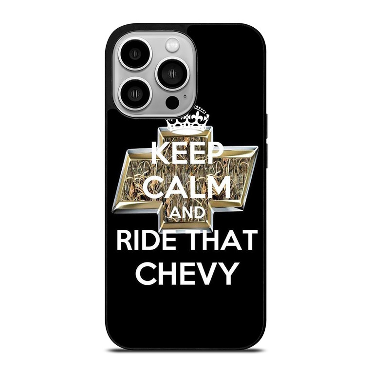 KEEP CALM AND RIDE THAT CHEVY iPhone 14 Pro Case Cover