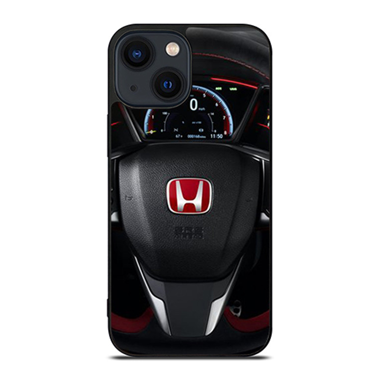 Civic Type R Steering Speed Meter iPhone 14 Plus Case Cover