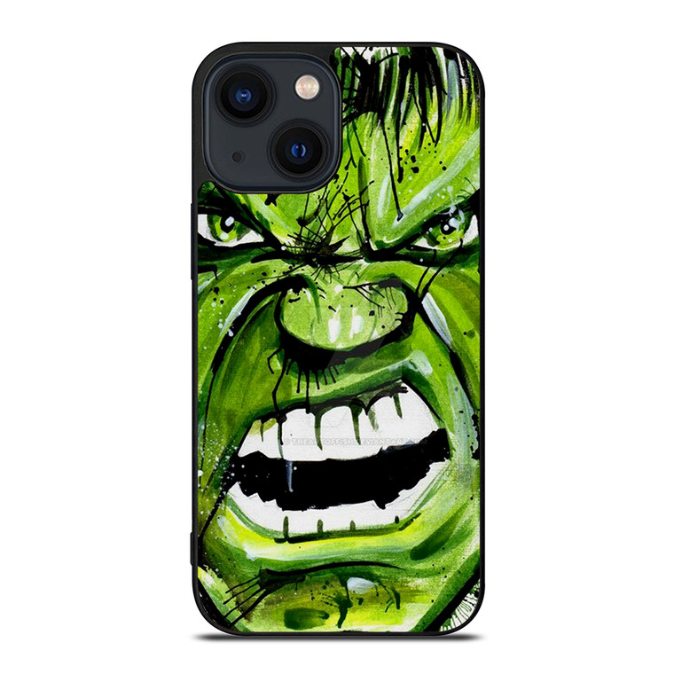 Hulk Comic Face iPhone 14 Plus Case Cover