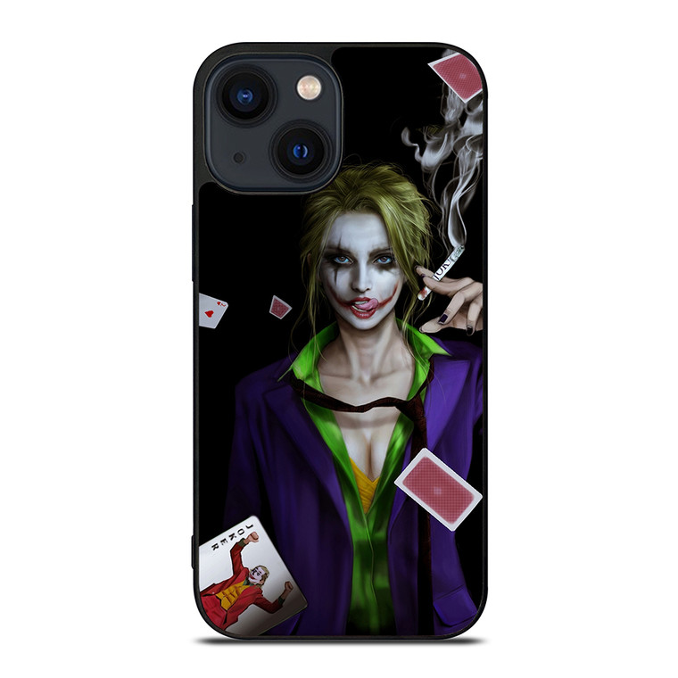 Joker Girl Smoking iPhone 14 Plus Case Cover