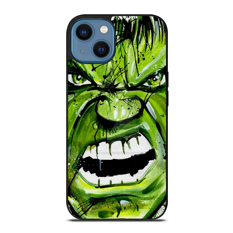 Hulk Comic Face iPhone 14 Case Cover