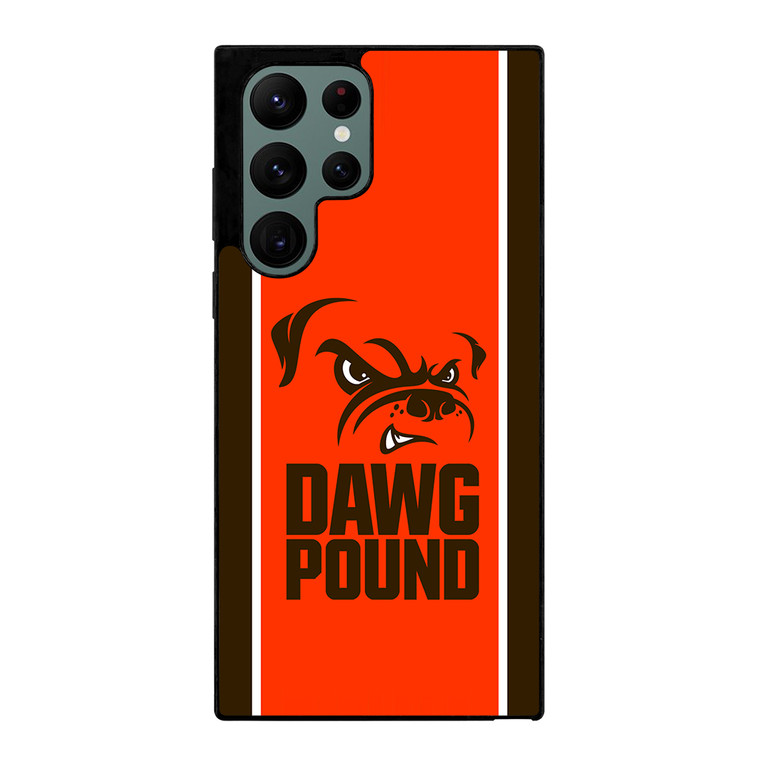 Cleveland Browns Dawg Pound Samsung Galaxy S22 Ultra 5G Case Cover