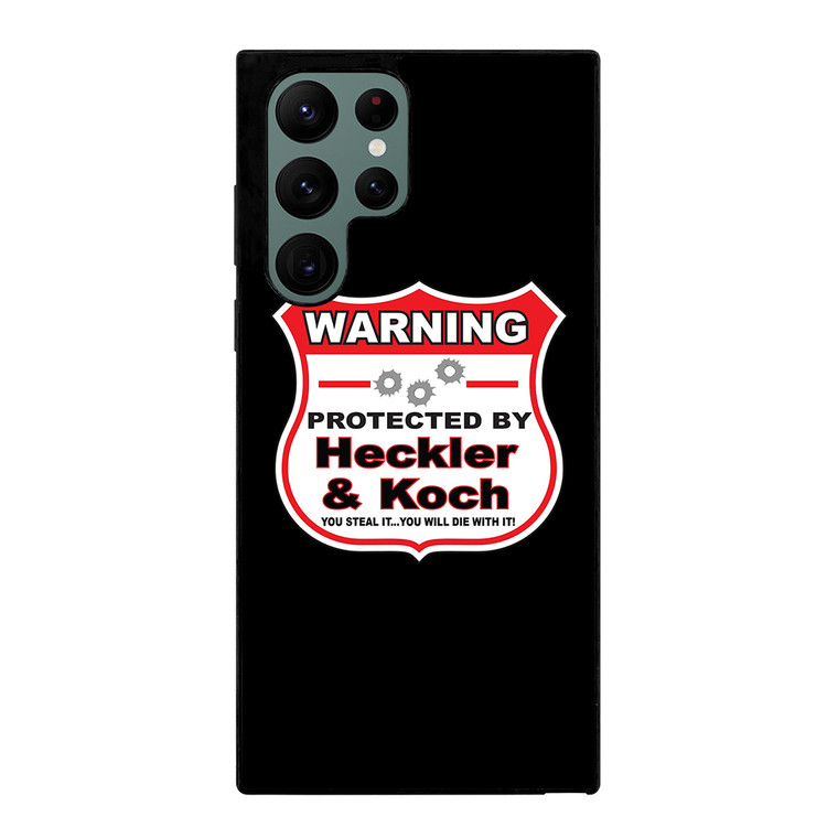 HECKLER & KOCH WARNING Samsung Galaxy S22 Ultra 5G Case Cover