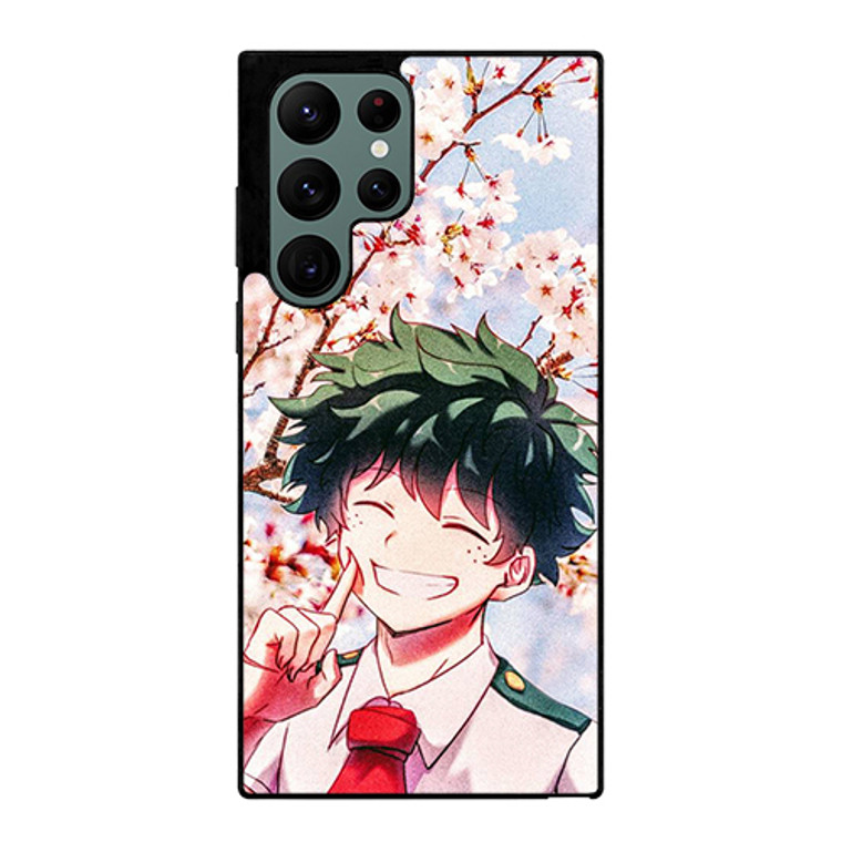 Izuku Midoriya Cute Face Samsung Galaxy S22 Ultra 5G Case Cover