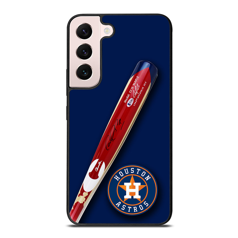 Houston Astros Correa's Stick Signed Samsung Galaxy S22 Plus 5G Case Cover