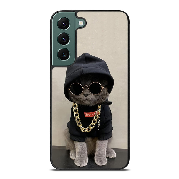 Hype Beast Cat Samsung Galaxy S22 5G Case Cover