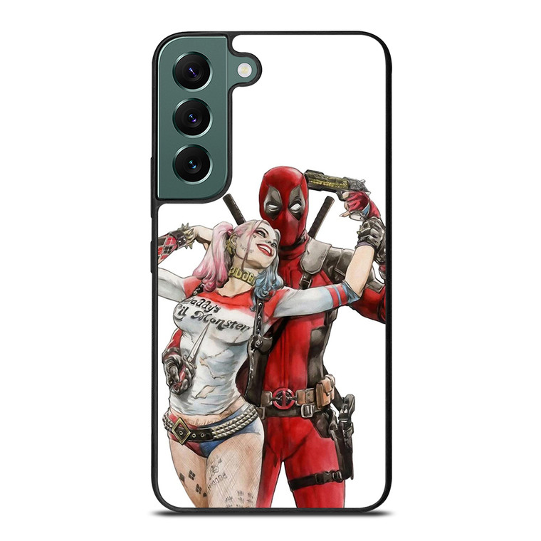 Iconic Deadpool & Harley Quinn Samsung Galaxy S22 5G Case Cover