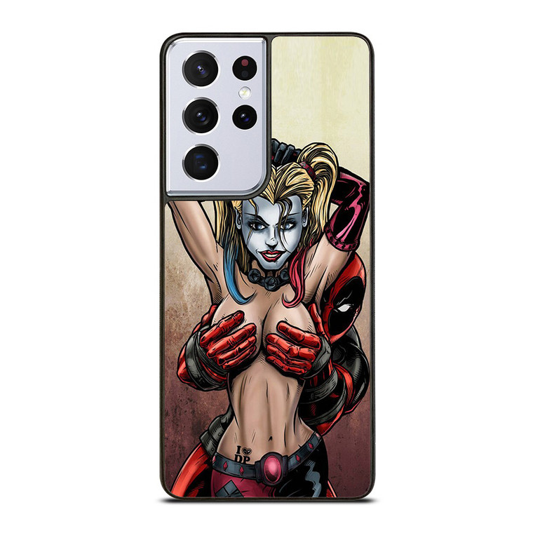 Deadpool & Harley Quinn Samsung Galaxy S21 Ultra 5G Case Cover