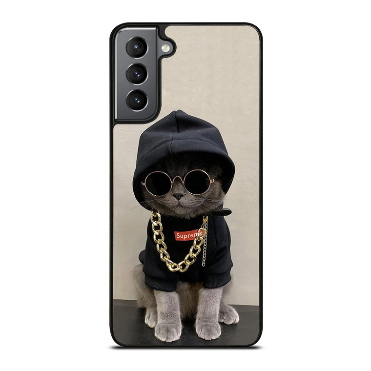 Hype Beast Cat Samsung Galaxy S21 Plus 5G Case Cover