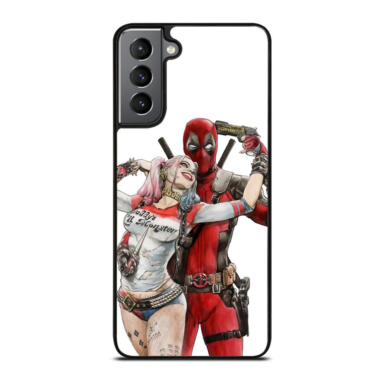 Iconic Deadpool & Harley Quinn Samsung Galaxy S21 Plus 5G Case Cover