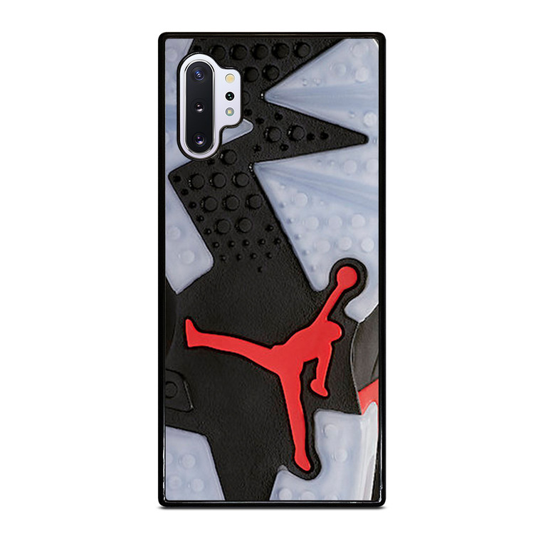 Air Jordan Black Red Sole Samsung Galaxy Note 10 Plus Case Cover