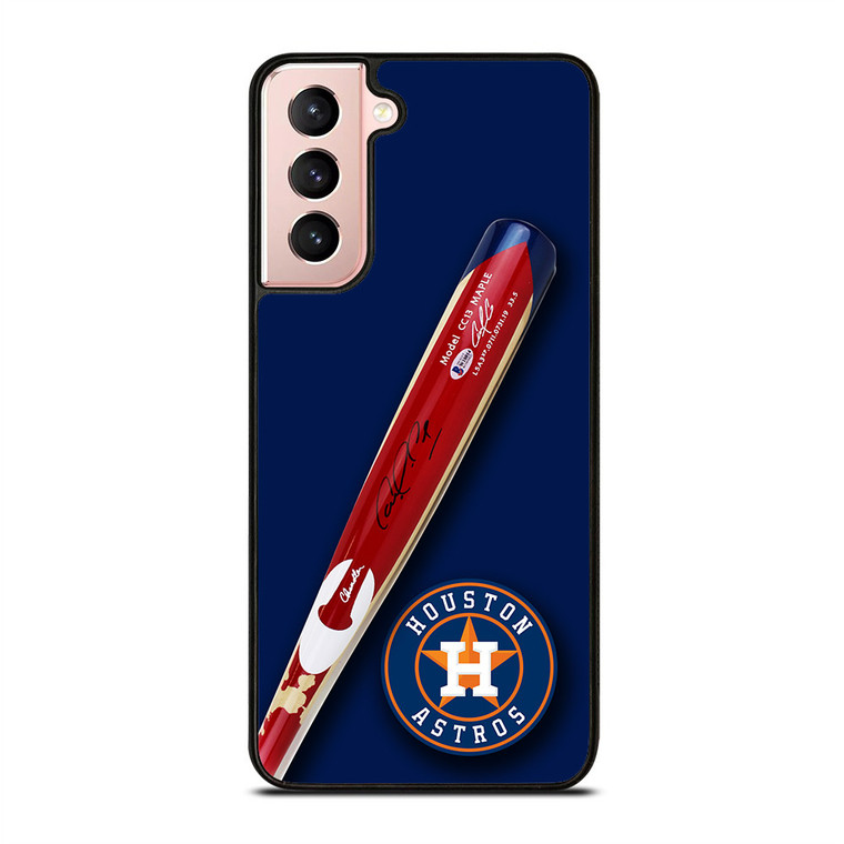 Houston Astros Correa's Stick Signed Samsung Galaxy S21 5G Case Cover