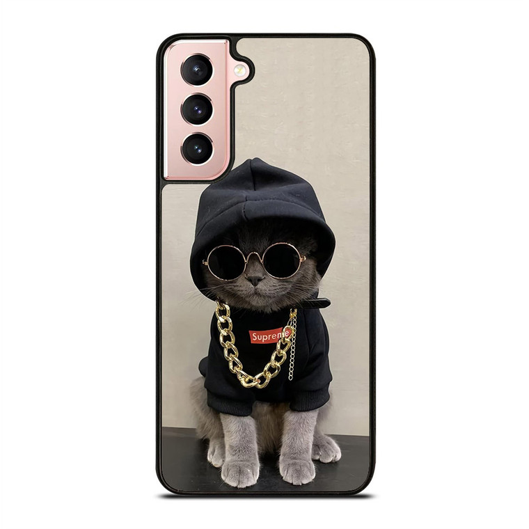 Hype Beast Cat Samsung Galaxy S21 5G Case Cover