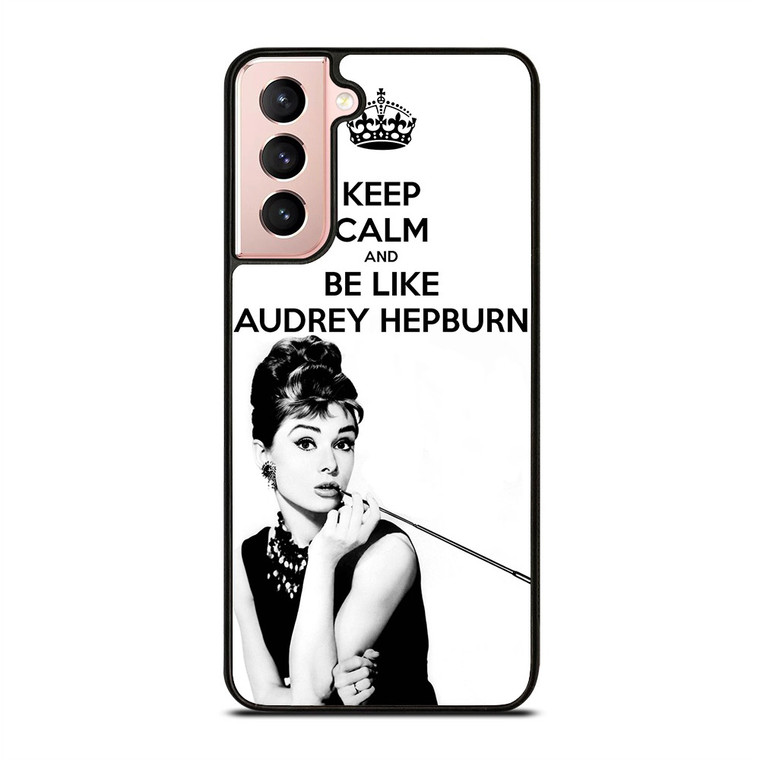 KEEP CALM AUDREY HEPBURN Samsung Galaxy S21 5G Case Cover