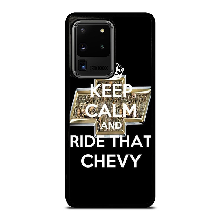 KEEP CALM AND RIDE THAT CHEVY Samsung Galaxy S20 Ultra 5G Case Cover