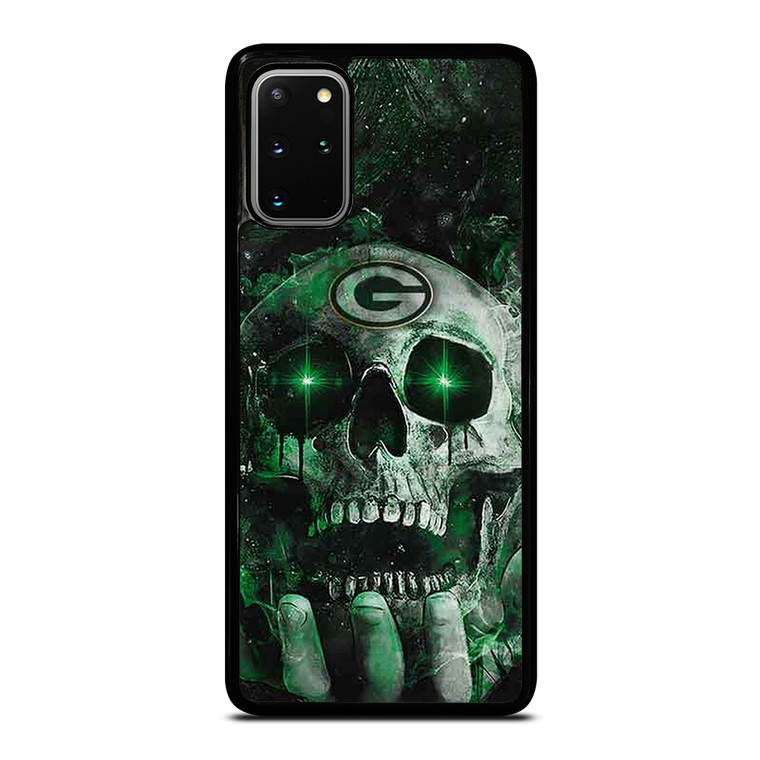 Green Bay Skull On Hand Samsung Galaxy S20 Plus 5G Case Cover