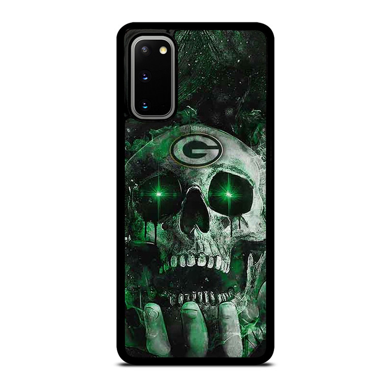 Green Bay Skull On Hand Samsung Galaxy S20 5G Case Cover